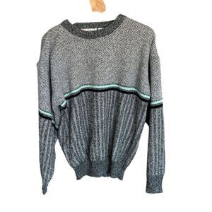 Vintage Michael Gerald Men's Striped Pullover Sweater Multicolor Size L